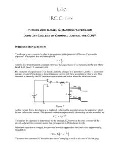 RC Circuits - Daniel Yaverbaum