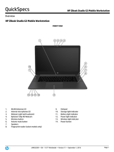 HP ZBook Studio G3 Mobile Workstation - u:book