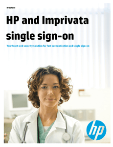 HP and Imprivata single sign-on