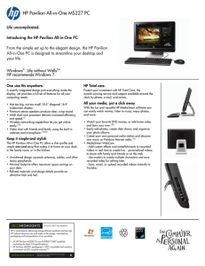 HP Pavilion All-in-One MS227 PC