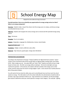 School Energy Map - Mathematics Awareness Month