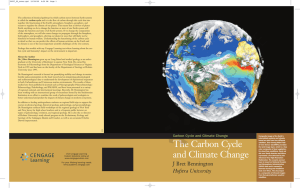 The Carbon Cycle and Climate Change