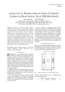 analytical prediction of eddy-current losses in fractional slot pm