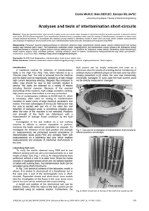 Analyses and tests of interlamination short-circuits