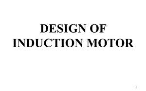 Induction Motor Design