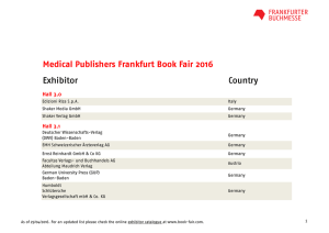 You`ll find the overview of medical publishers here.