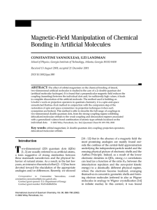 Magnetic-Field Manipulation of Chemical