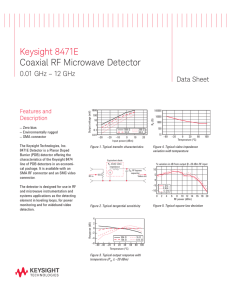 Keysight 8471E Coaxial RF Microwave Detector