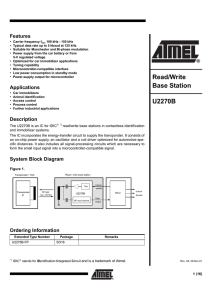 Read/Write Base Station U2270B