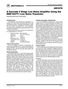 Motoroal Low Noise Amp App Note