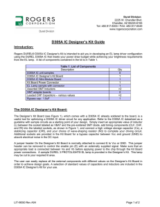 D305A IC Designer`s Kit Guide