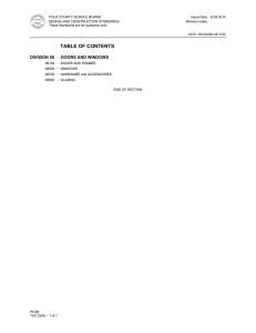 table of contents - Polk County Public Schools