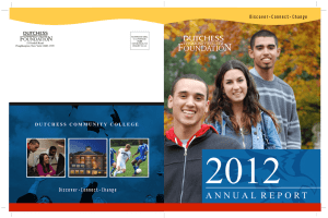 2012 Annual Report - Dutchess Community College