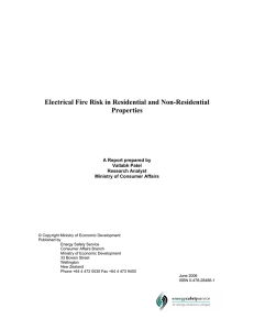 Electrical Fire Risk in Residential and Non