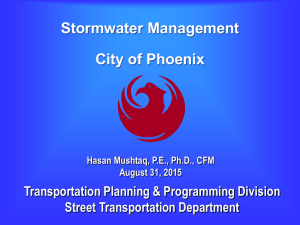 City of Phoenix Stormwater Management Program