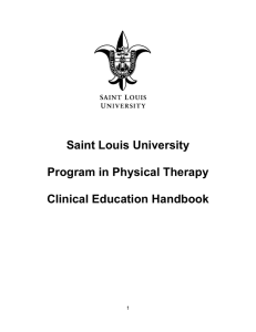 Saint Louis University Program in Physical Therapy Clinical