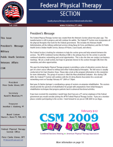 IATA March 2002 ENews - Federal Physical Therapy Section