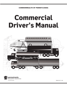 PA Commercial Driver`s Manual