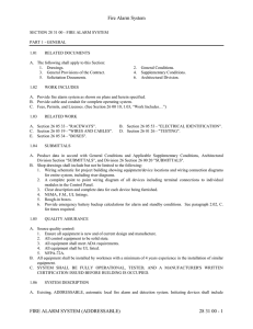 Fire Alarm System FIRE ALARM SYSTEM (ADDRESSABLE) 28 31