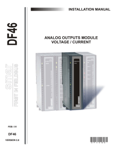 analog outputs module voltage / current