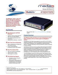 Mediatrix 4102 Technical Specifications
