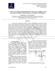 a novel battery charger with constant current and voltage