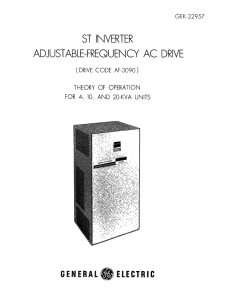 AF-3090 ST Inverter Adjustable-Frequency Drive, Theory of Operation