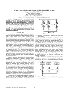 A New Current-Balancing Method for Paralleled LED Strings