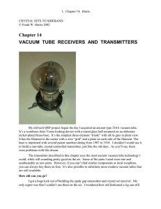 Chapter 14 VACUUM TUBE RECEIVERS AND