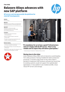 HP ProLiant Servers | IT case study | Balasore Alloys | HP