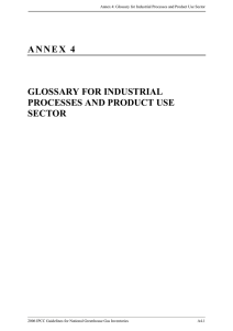 annex 4 glossary for industrial processes and product use