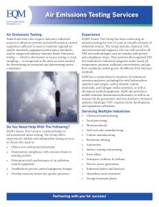 Testing - Environmental Quality Management, Inc.