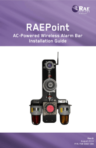 RAEPoint Installation AC-Powered Wireless Alarm