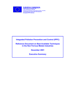 Integrated Pollution Prevention and Control (IPPC)