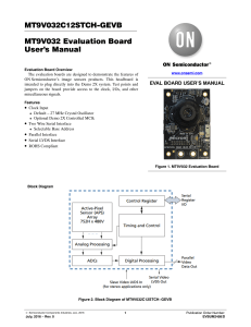 MT9V032 Evaluation Board User`s Manual