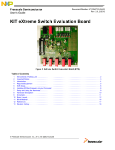 KTXSWITCH3LUG, KIT eXtreme Switch Evaluation Board