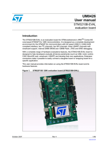 STM3210B-EVAL evaluation board