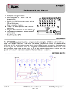 SP7680 Evaluation Board Manual