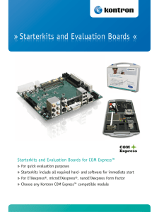 Starterkits and Evaluation Boards « » Starterkits and Evaluation