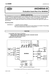 Evaluation Board Manual - Asahi Kasei Microdevices Corporation