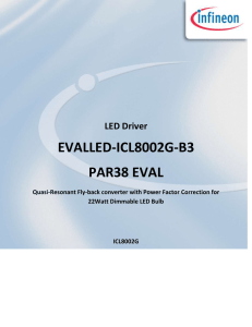 PAR38 Evaluation Board LED ICL8002G Application Note