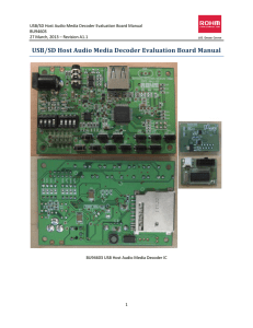 USB/SD Host Audio Media Decoder Evaluation Board Manual