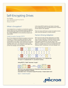 Self Encrypting Drives