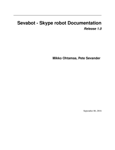 Sevabot - Skype robot Documentation