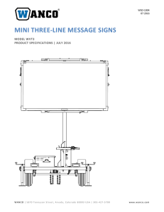 mini three-line message signs