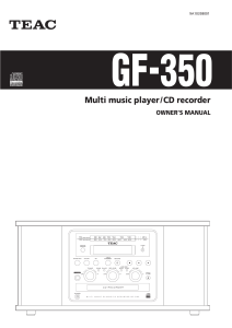 GF-350 Owner`s Manual - 888.55 KB | gf350_om_b