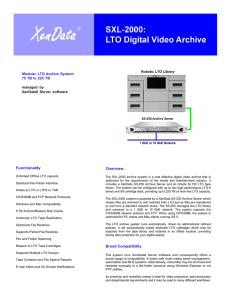 Modular LTO Archive System 75 TB to 225 TB