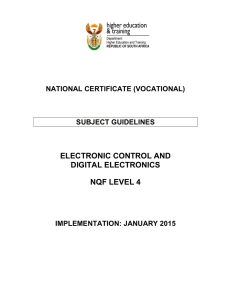 electronic control and digital electronics nqf level 4