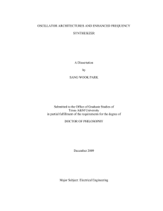 OSCILLATOR ARCHITECTURES AND ENHANCED FREQUENCY