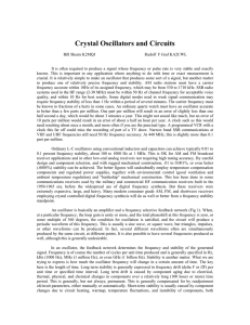 Crystal Oscillators and Circuits